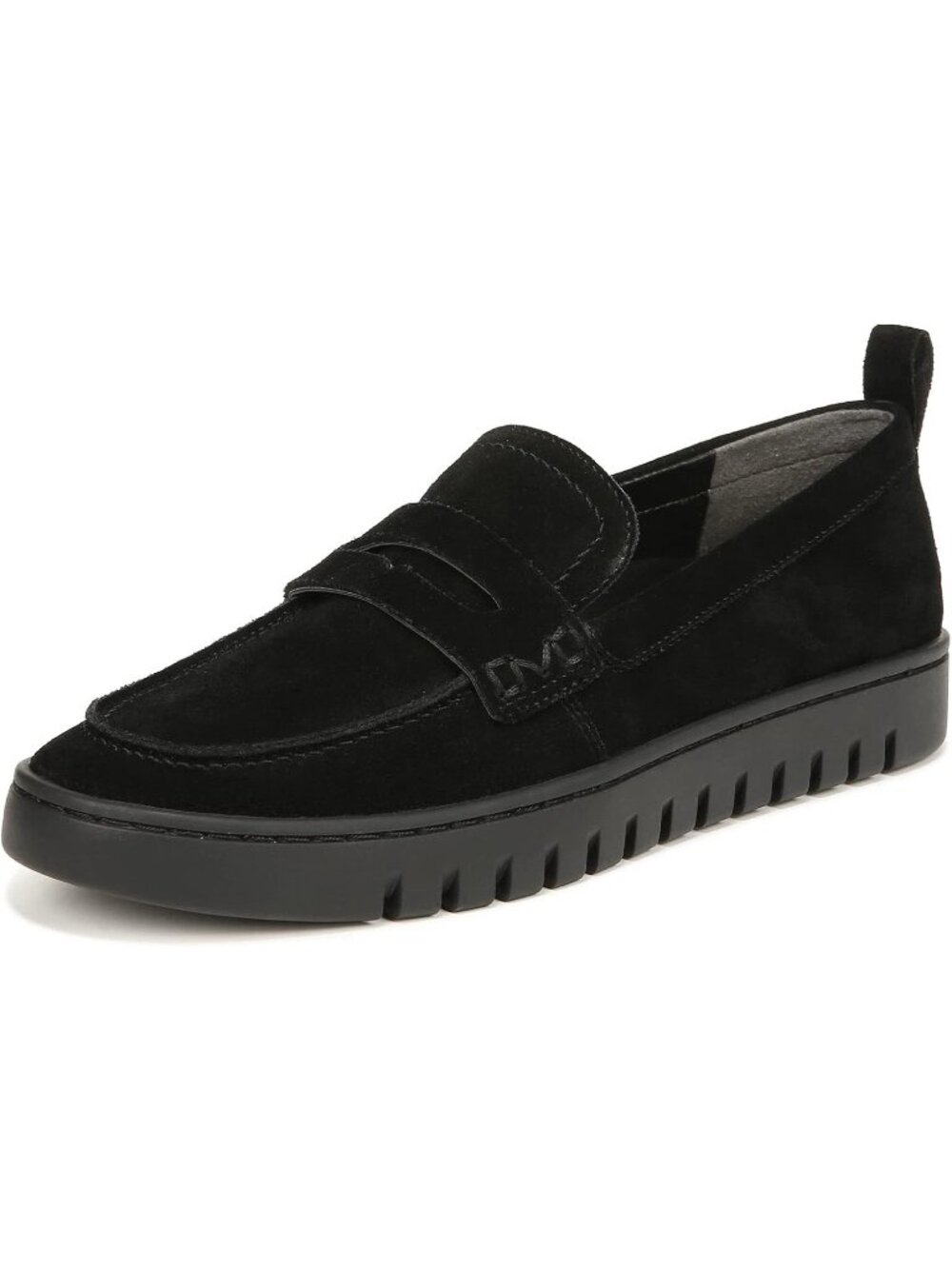 Vionic Size 12 Loafers Womens Uptown Suede Arch Support Black Slip-On Shoes